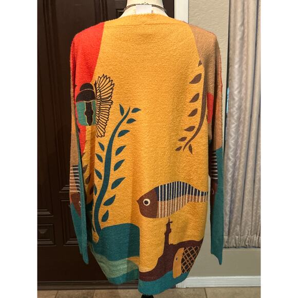 Colorful and Fun Cotton Wool Sweater - Picture 2 of 7